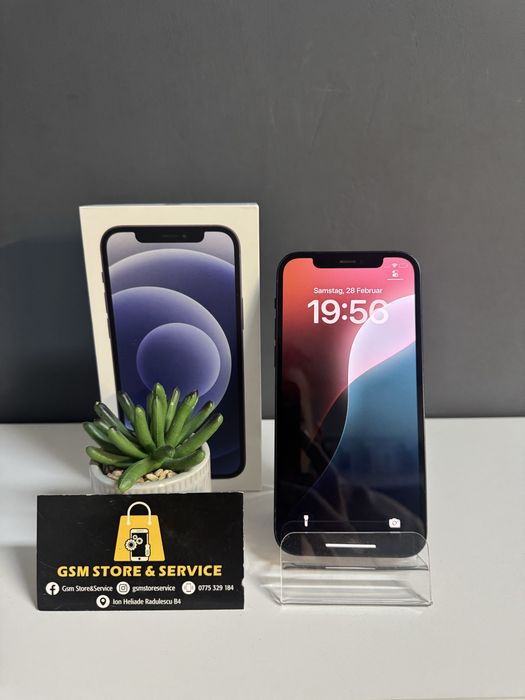 Iphone 12 Black 64Gb 2 Ani Garantie Gsm Store&Service