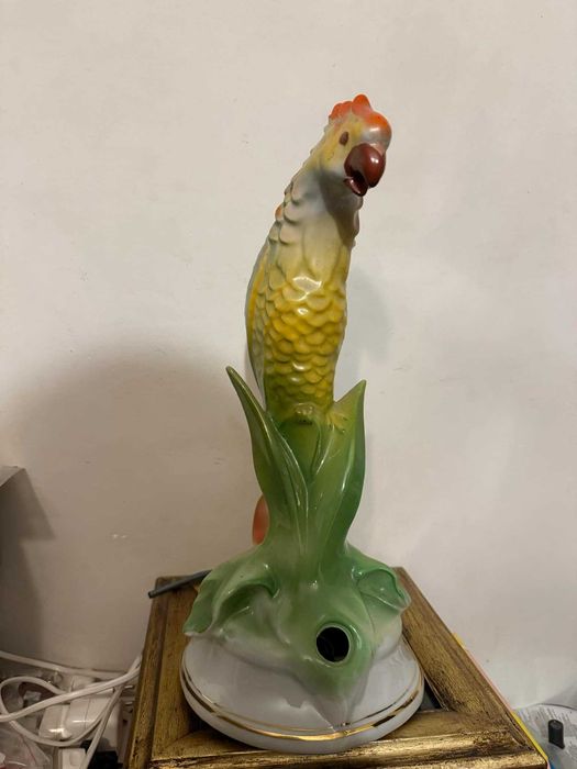 Папагал порцеланов лампа Калейца
