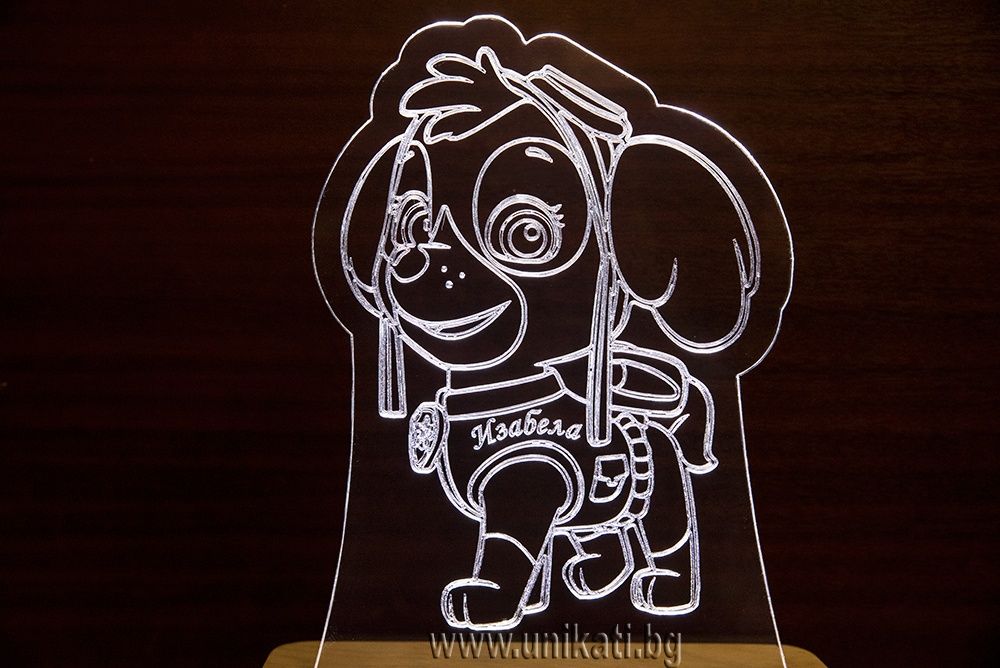 Детска настолна лампа - Пес Патрул/Paw Patrol