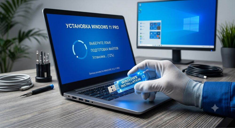 Установка,переустановка Windows 10, 11 pro