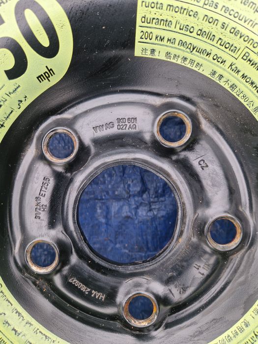 Roata de rezerva slim Volkswagen Scirocco 2014