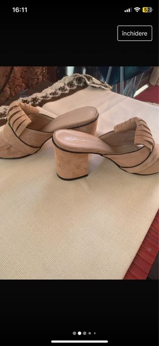 Saboti dama Gucci ,purtati de doua ori,verificati,