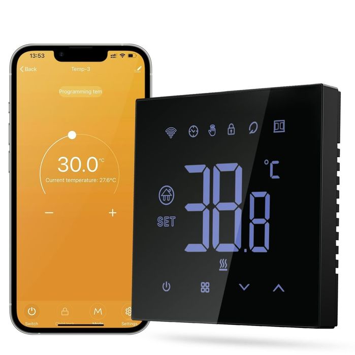 Termostat WiFi MIUCDA smart pentru incalzire in pardoseala