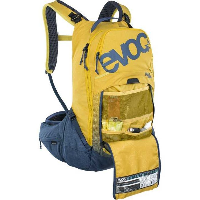 Раница EVOC Protective Trail Pro 16 S/M Жълто/Зелено