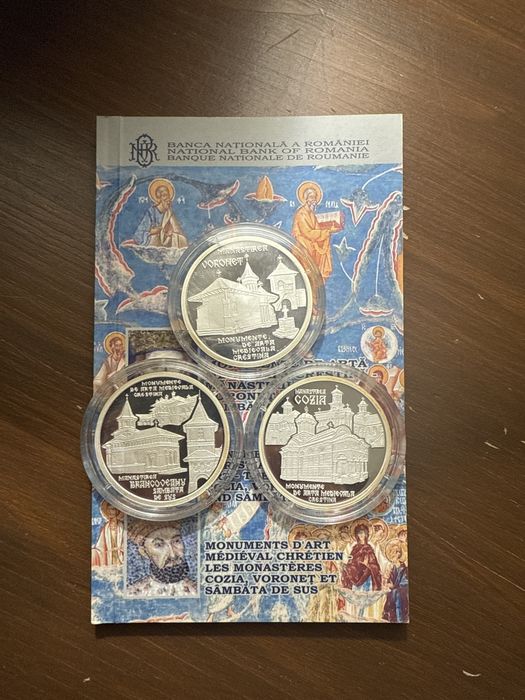 SET MONEDE BNR Cozia Voroneti Si Sambata de Sus 10 lei 2008