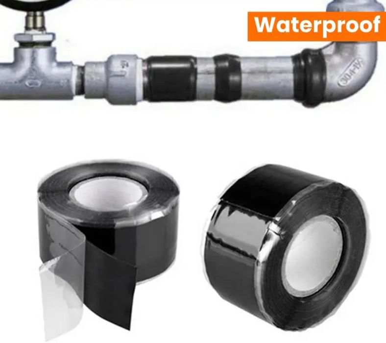 Самозалепваща се силиконова лента за ремонт на тръби и маркучи