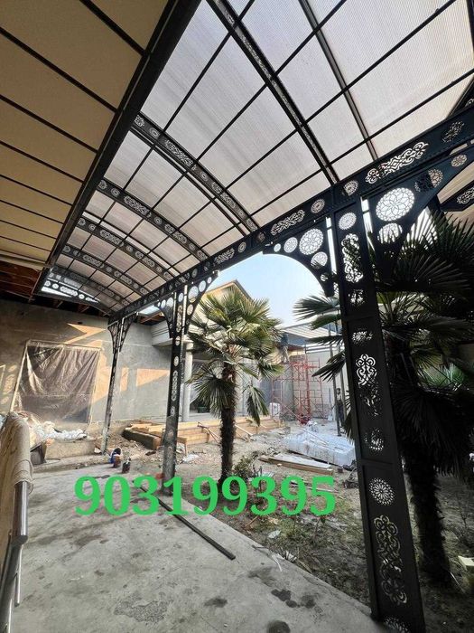 Temir Darvoza, варота , Darvoza, Ковка. Решётки. Навесы