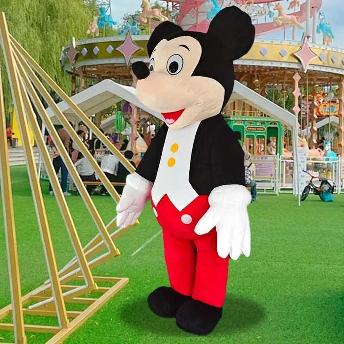 Гигантски надуваем Костюм на Мики маус Мини маус 1,9м за парти