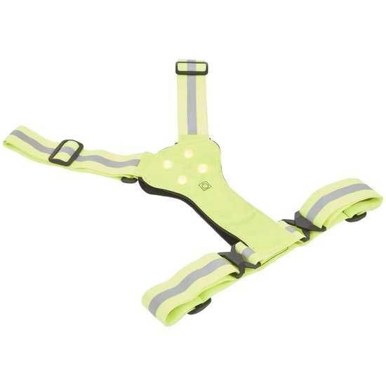 Светлоотразителна жилетка за безопасност с LED осветление