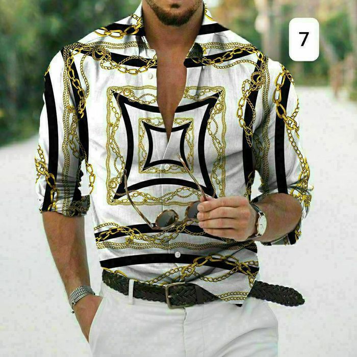 Camasa bărbați cu print modern