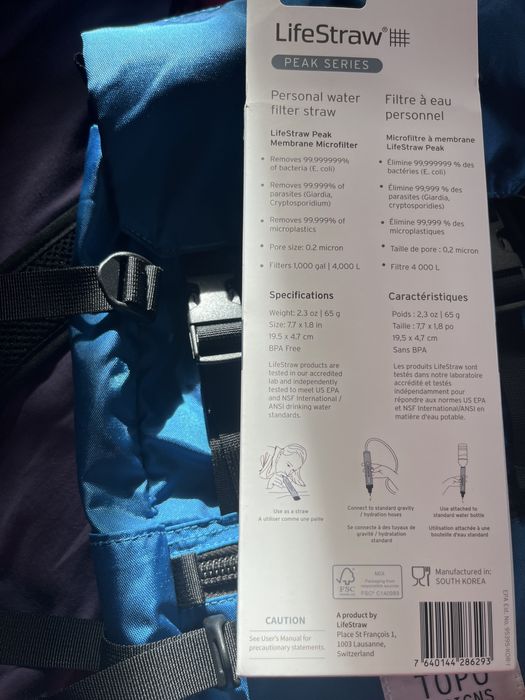 LifeStraw Peak Series Персонален филтър за вода