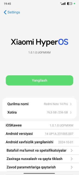 Redmi not 14 pro