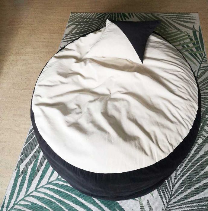 Bean Bag mare, material textil, cu bureti