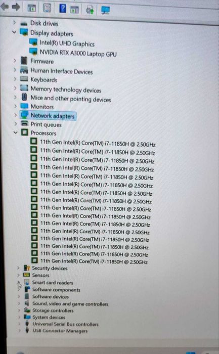 Workstation Dell Precision 7560 i7 11850H 32gb 1Tb SSD RTX 3000 Nvidia