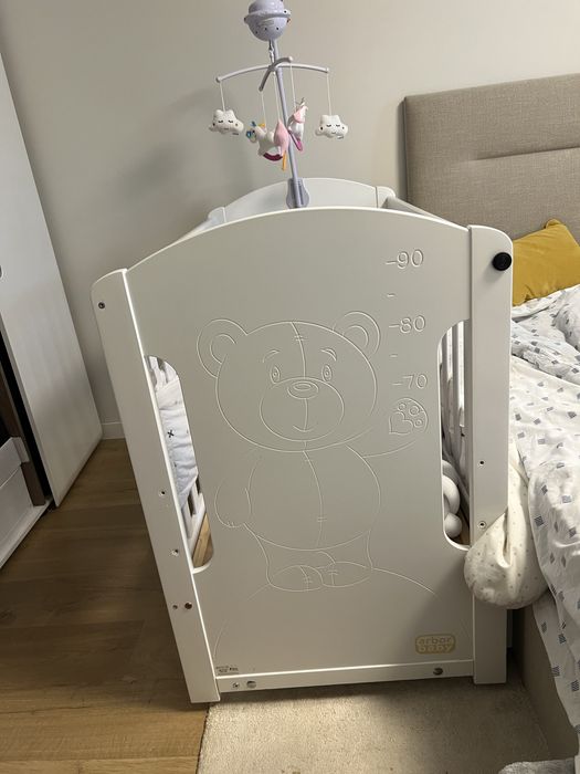 Дървена детска кошара с люлка - Arbor Baby