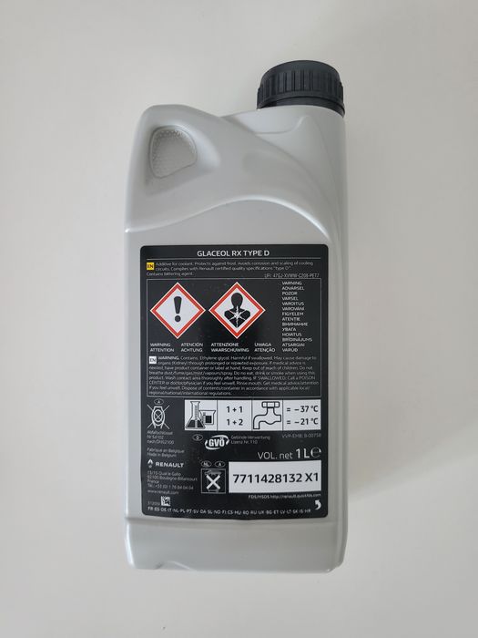 Antigel concentrat original Renault, verde, 1 litru