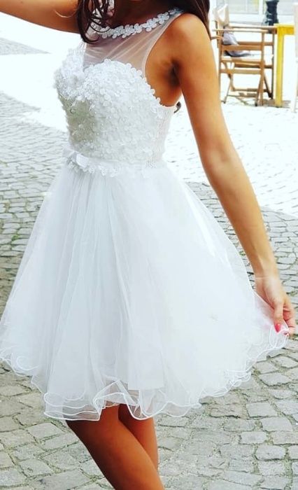 Офицшална рокля с перли