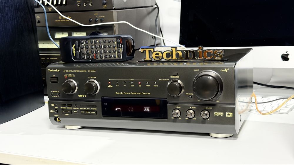 Technics SA-DX930 – Amplificator/Receiver AV Stereo 5.1 | Class H+ | 2x100W | Dolby Digital | DTS | RDS | Digital Optical | Phono | Telecomanda