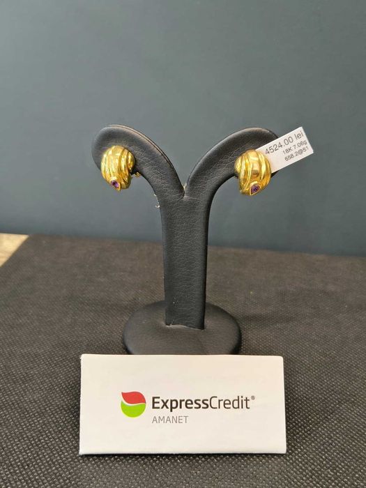 (AG51) Cercei aur 18K 7.06g b658.2 - Garantie 2 ani!