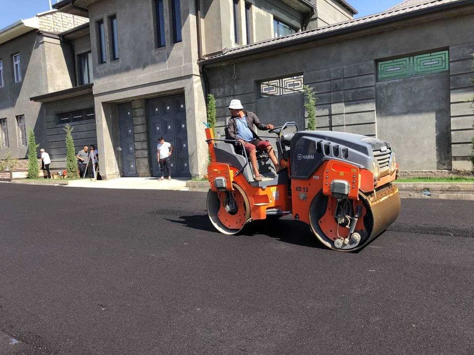 Асфальт, асфальтирование дорог в Ташкенте. Бордюры, разметка