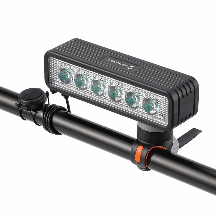 2 в 1 Предна LED светлина JOHORSE с вграден клаксон (500Lum / 120dB)