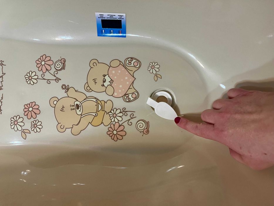 Бебешка вана с термометър, приставка и стойка Tega Baby Teddy Bear