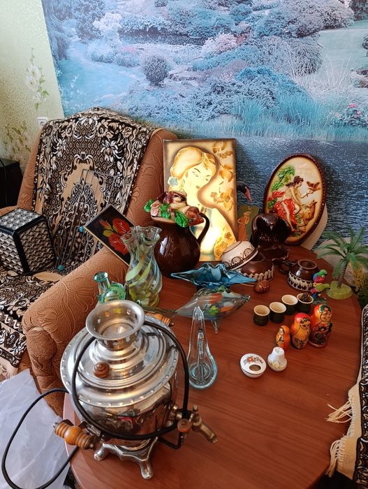 Часы, предметы старины, СССР, посуда