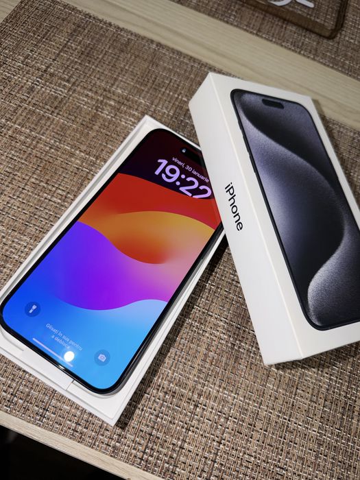 iPhone 15 PRO MAX procent bat 100%- 35 cicluri de încarcare