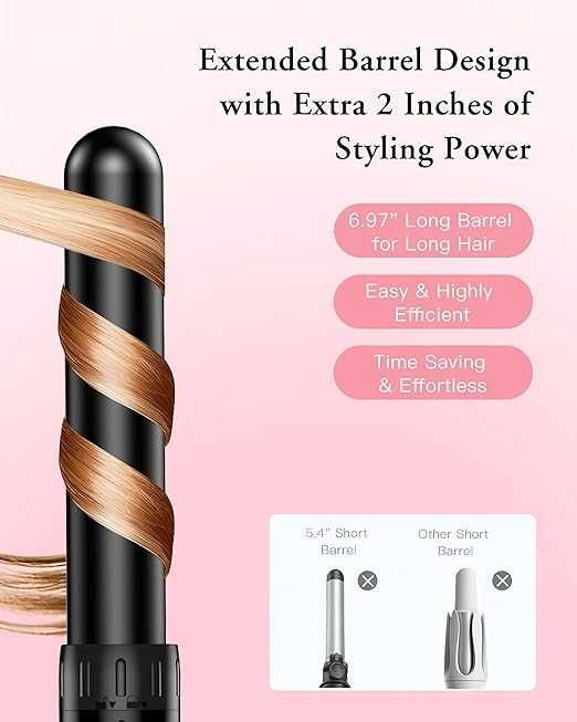 Маша за къдрене на коса BESTOPE PRO 6 в 1, с ръкавица , 6 приставки