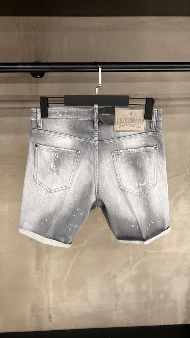 Blugi scurti dsquared 2 gri pictati premium