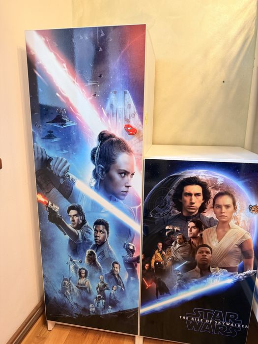 Dulap haine pentru copii colantat Star Wars