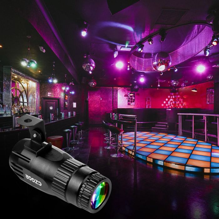 Proiectoare LED RGBW 15W Pin Spot 4 în 1 cu telecomandă