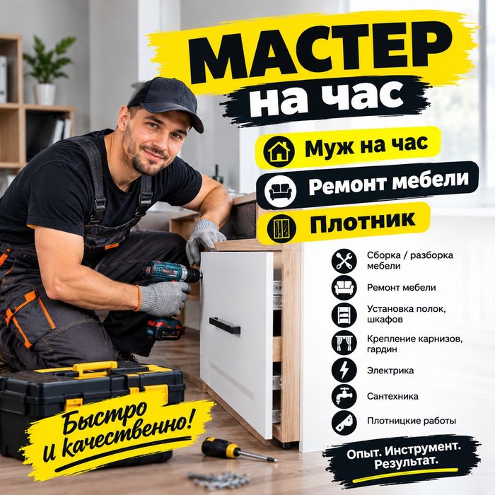 Муж на час / мастер на все руки. плотник