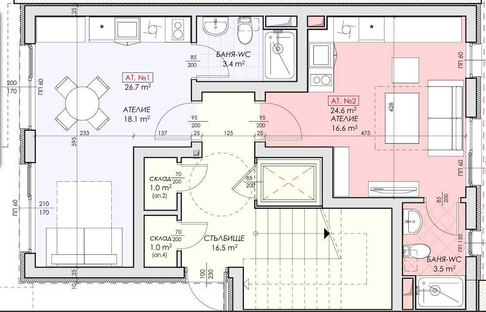 Продава се Едностаен апартамент в Несебър - 40 кв.м за 630 €/кв.м - Снимка #3