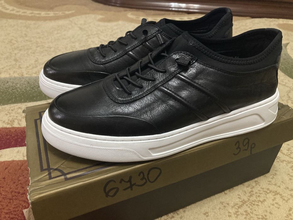 Кеды мужские кожа