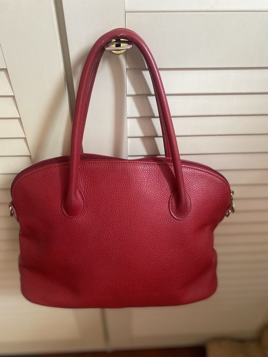 Longchamp оригинална чанта естествена кожа