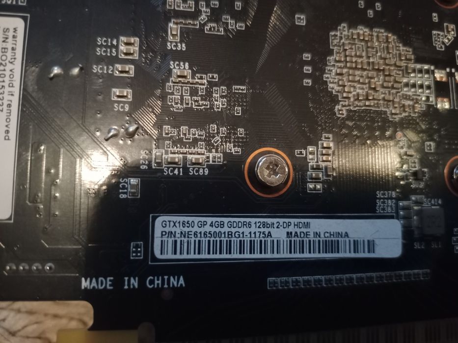 Продам видеокарту Palit GTX1650