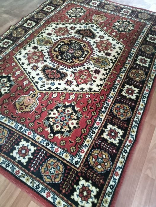 Натуральный шерстяной этно ковер.
