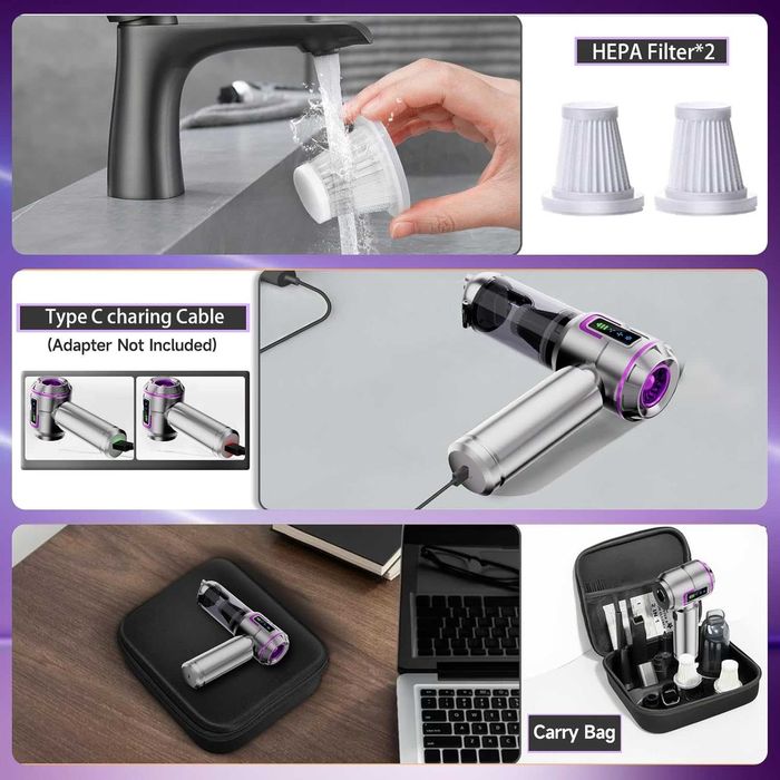 Прахосмукачка за кола Car Vacuum Cleaner,Гаранция