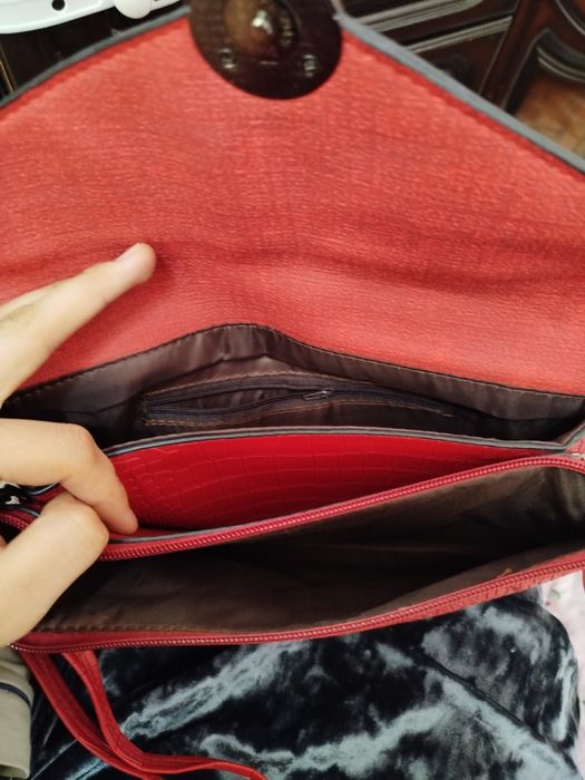 Сумка кошелек в красном цвете