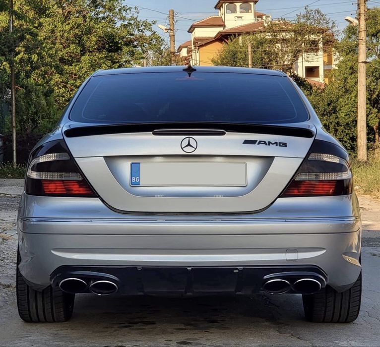 Спойлер лип за багажника – Mercedes W209 CLK Class черен гланц