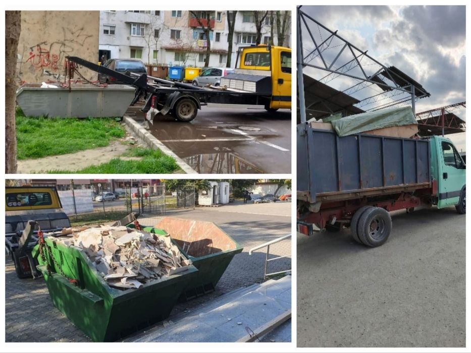 Transport moloz bene detașabile Brăila