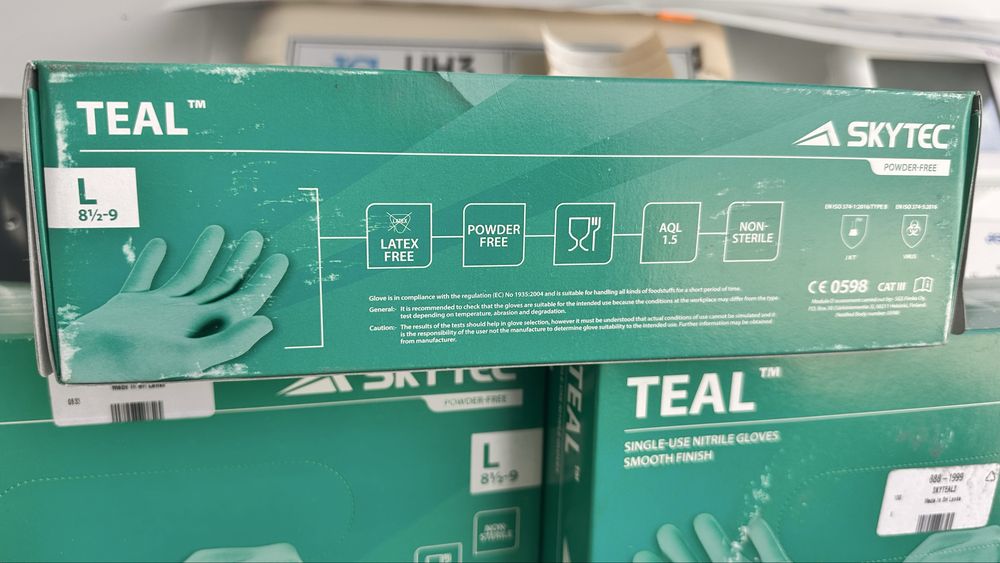 Нитрални ръкавици Skytec Teal