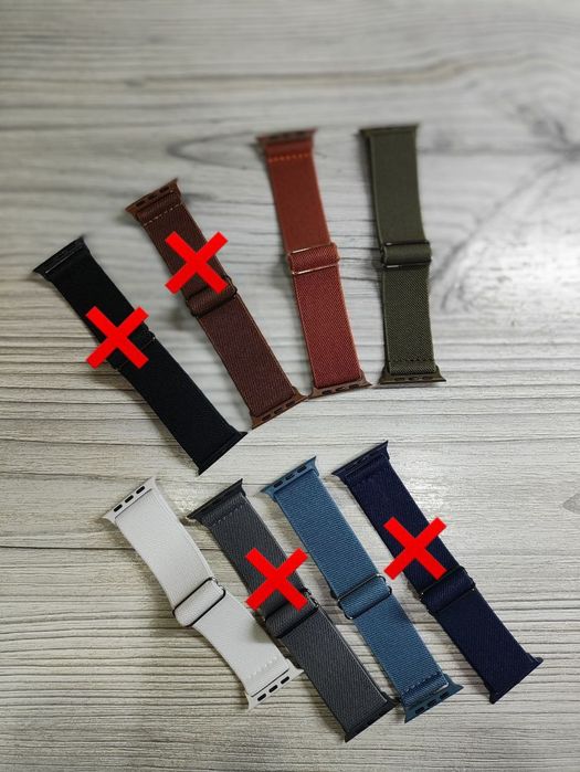 Ремешок Нейлоновый Apple Watch 42,44,45,49мм мужской