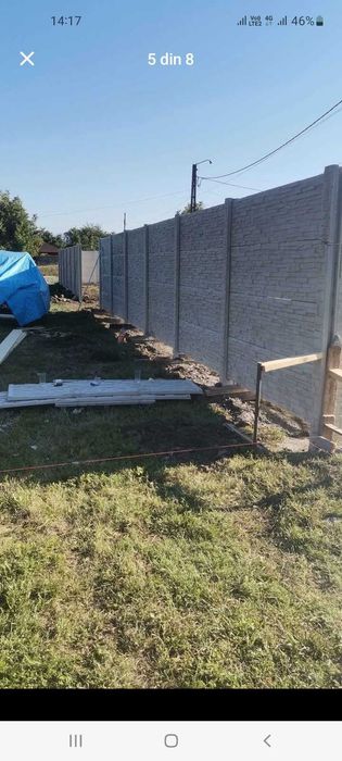 Gard din placi de beton