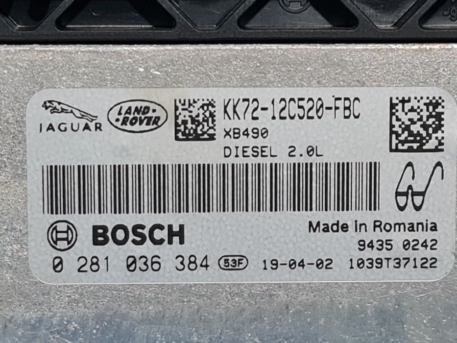 Calculator motor Jaguar E - PACE 2.0 Diesel 2017 - 2020 150CP Manuala 204DTD 204DTF Euro5 (1376) Diesel KK7212C520FBC Garantie