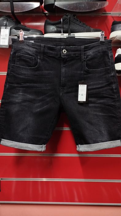 Къси дънки G-Star Raw 3301 W34 W35 W36 нови мъжки черни