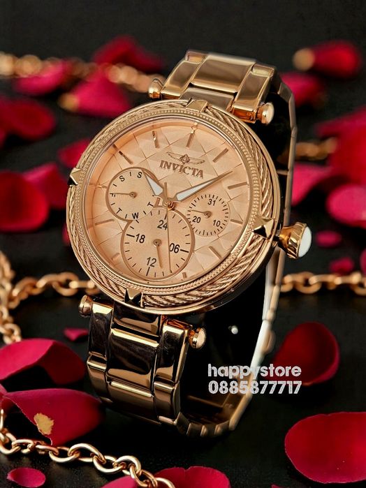 INVICTA Eterna Rose gold 36 mm, нов дамски часовник