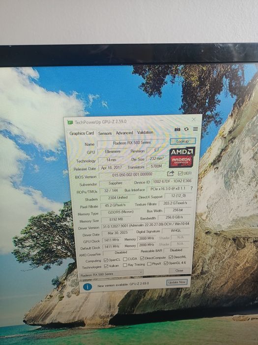 Vând placa video sapphire nitro rx 580 8gb