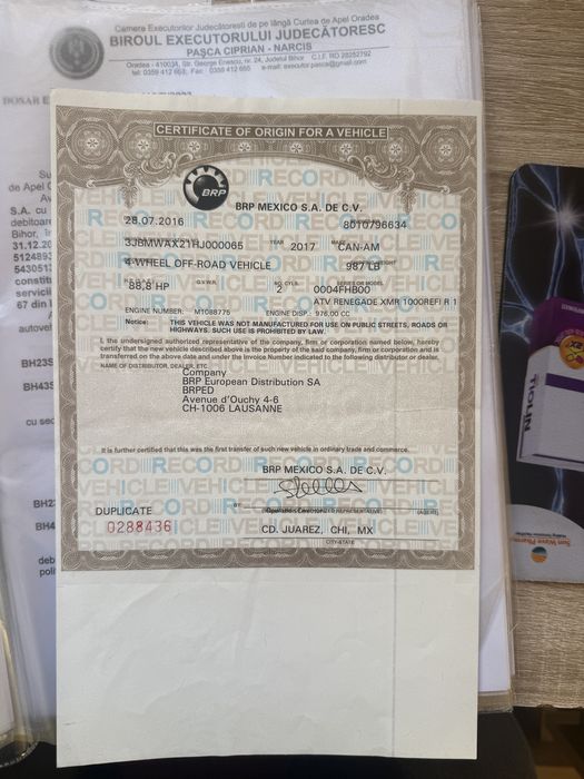 De vanzare atv Can Am Renegade Xmr